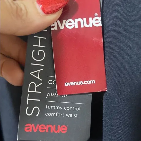 Avenue Navy Straight-Leg Pants size 20 petite NWT - Picture 4 of 7